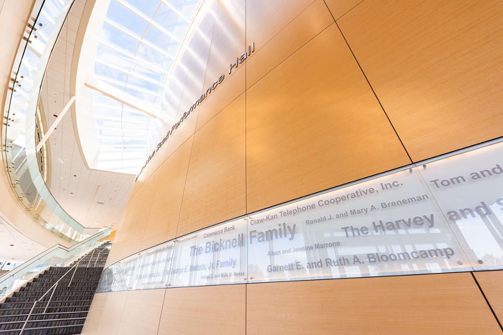 donor wall with skylight